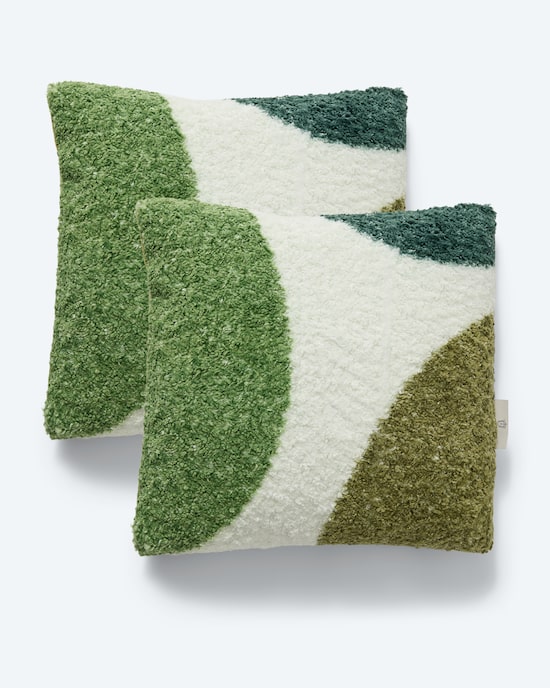 Produktabbildung für Deko-Kissen in Teddy-Optik "Ahorn", 2tlg.