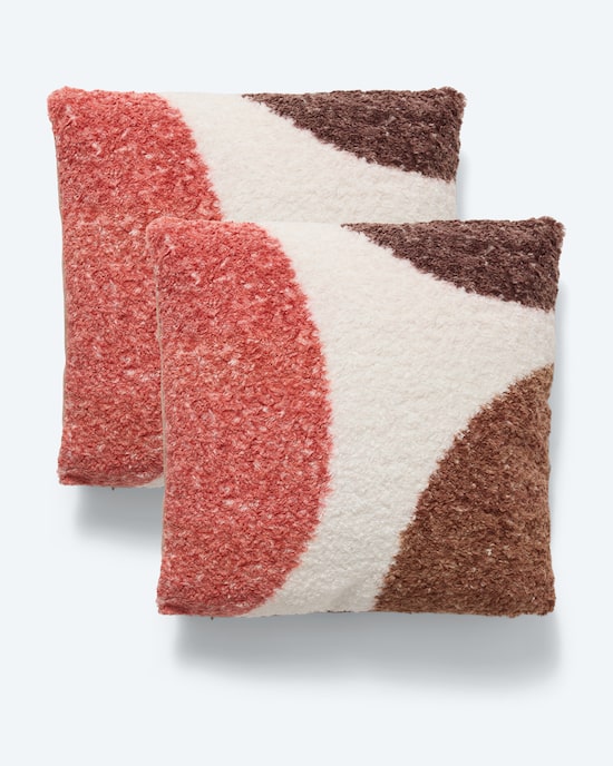 Produktabbildung für Deko-Kissen in Teddy-Optik "Ahorn", 2tlg.