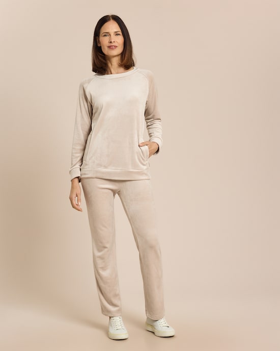 Produktabbildung für Hausanzug satinierter Velours, 2tlg