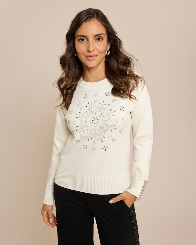 Pullover mit Schneekristall