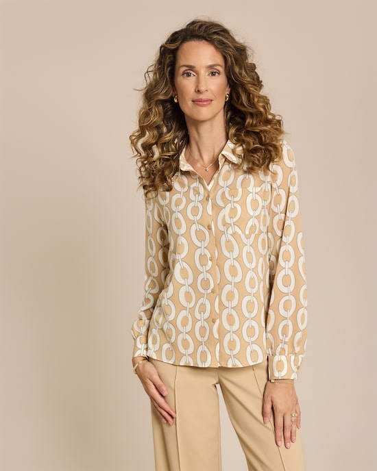 Produktabbildung für Bluse mit Kettendruck
