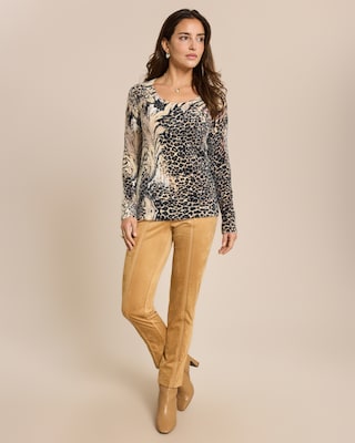 Produktabbildung 3 für Kuschelpullover mit Leoprint