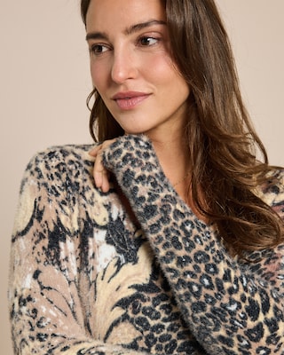 Produktabbildung 5 für Kuschelpullover mit Leoprint