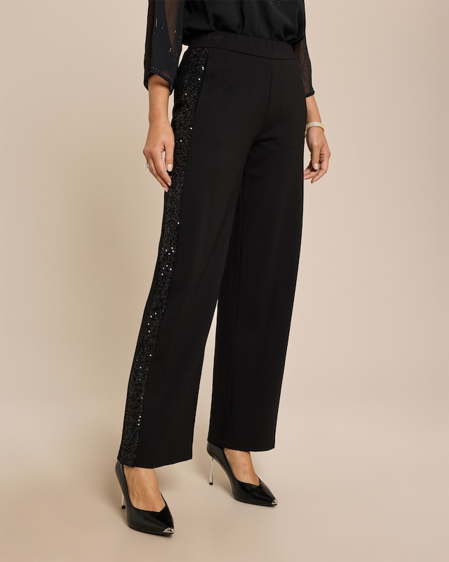 Hose mit seitlich Pailletten