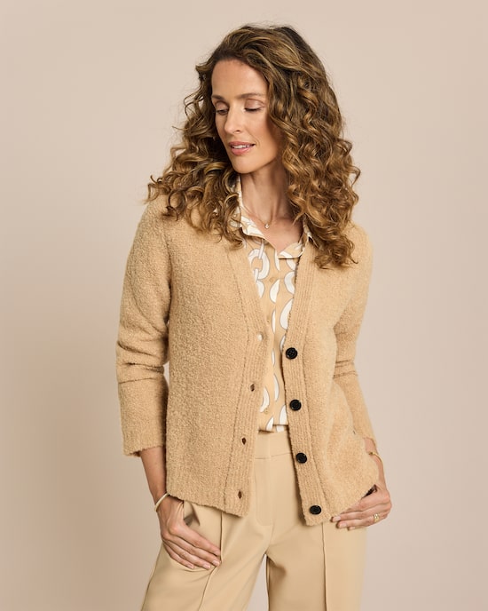 Produktabbildung für Bouclé Strickcardigan