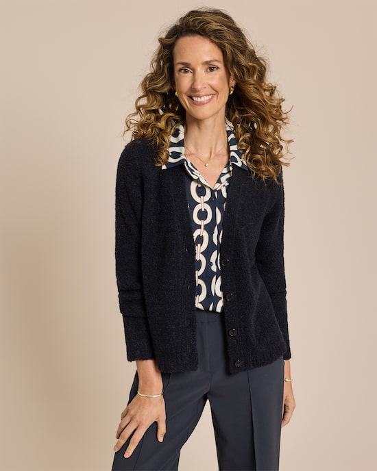 Produktabbildung für Bouclé Strickcardigan