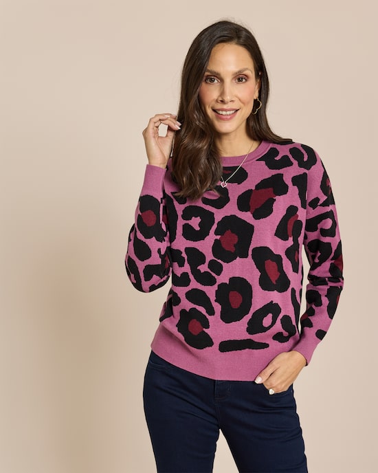 Produktabbildung für Strickpullover mit Animal Jacquard