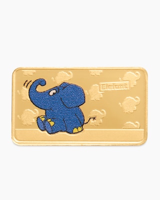 Produktabbildung 1 für Goldmünzbarren 50 Jahre Die Maus: Elefant