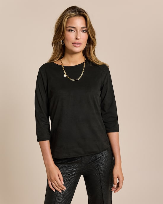 Produktabbildung für Shirt aus Velourslederimitat