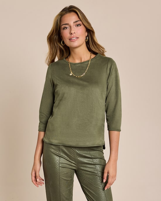 Produktabbildung für Shirt aus Velourslederimitat