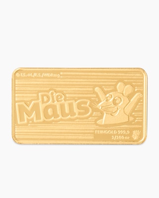Produktabbildung 2 für Goldmünzbarren 50 Jahre Die Maus: Lernen