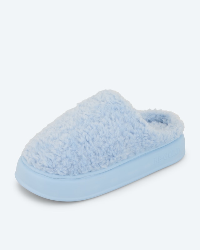 Marshmallow Slipper mit Fell