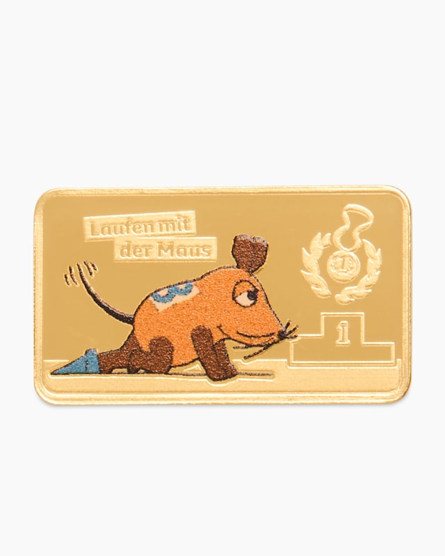 Goldmünzbarren 50 Jahre Die Maus: Laufen
