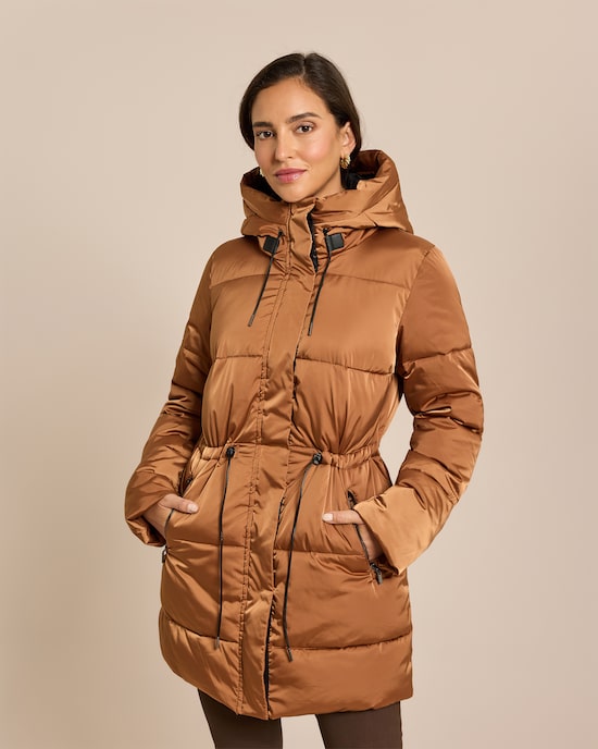 Produktabbildung für Steppjacke mit PU Details