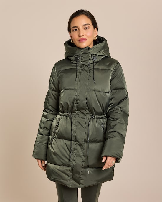 Produktabbildung für Steppjacke mit PU Details