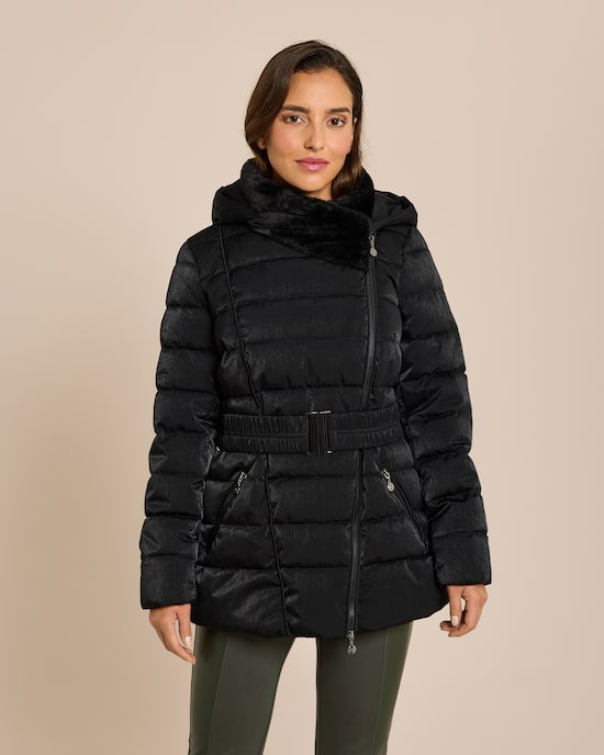 Produktabbildung für Steppjacke mit Webpelzkragen