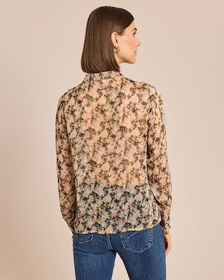 Produktabbildung 4 für Bluse mit herbstlichen Blütendruck