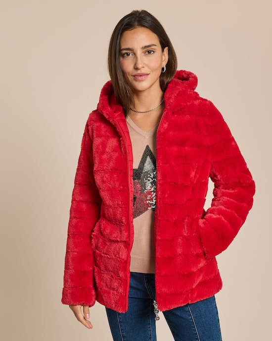 Produktabbildung für Wendejacke mit Strukturwebpelz