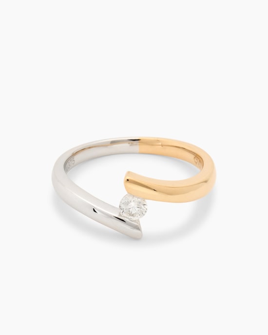 Produktabbildung für Bicolor-Brillantring 0,20 ct