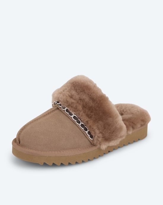 Produktabbildung für Slipper Echtlammfell