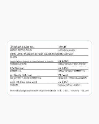 Produktabbildung 4 für Anhänger mit Edelstein-Mix
