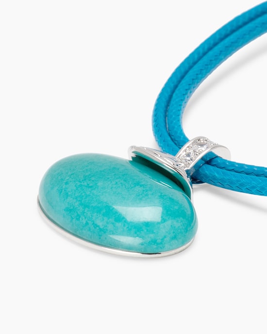 Produktabbildung für Stein-Collier mit Textilband