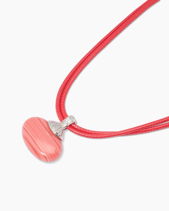 Produktabbildung für Stein-Collier mit Textilband