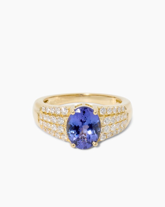 Produktabbildung für Ring mit Tansanit AAAA & Brillanten