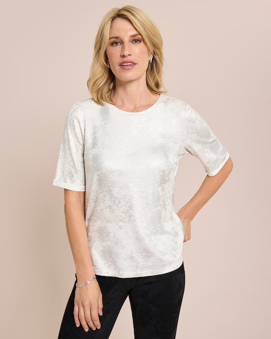 Produktabbildung für Shirt mit schimmerndem Druck