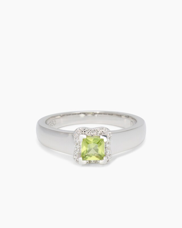 Ring mit Peridot & Brillant