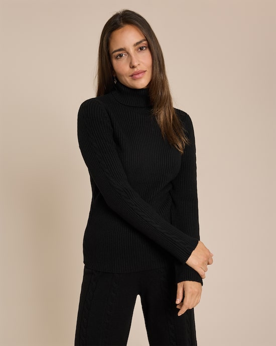 Produktabbildung für Pullover mit Zopfmuster