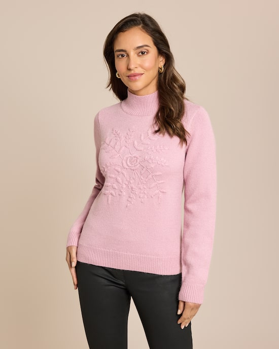 Produktabbildung für Pullover mit Stickerei