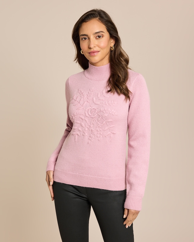Pullover mit Stickerei