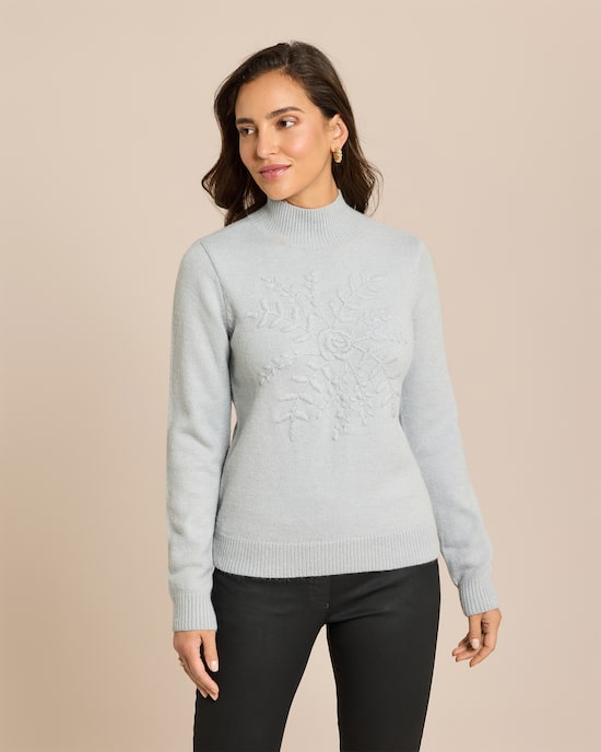 Produktabbildung für Pullover mit Stickerei
