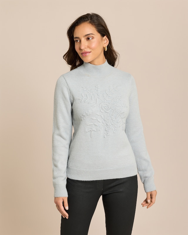 Pullover mit Stickerei