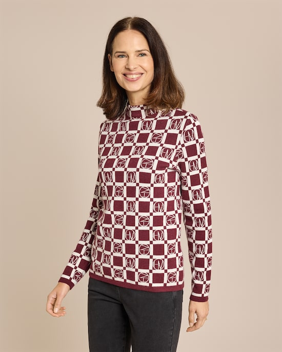 Produktabbildung für Pullover Signature mit Logo-Jacquard
