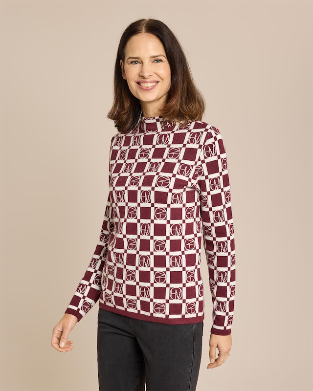 Pullover Signature mit Logo-Jacquard