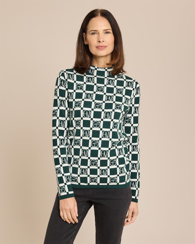 Pullover Signature mit Logo-Jacquard