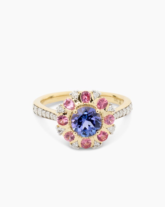 Produktabbildung für Ring mit Tansanit und Brillanten