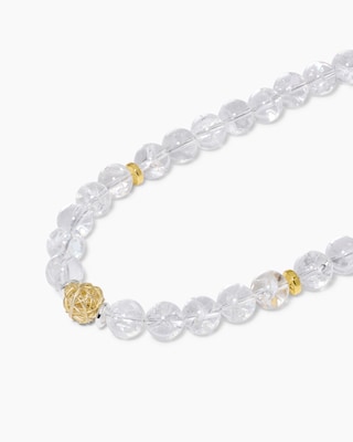 Produktabbildung 1 für Collier mit Bergkristall und Hämatit