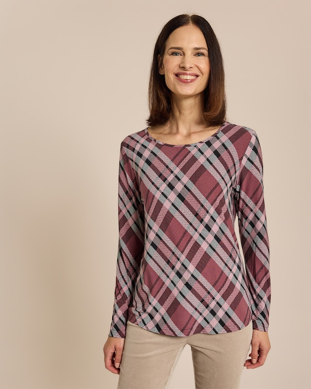 Shirt Karo-Design, gepeached