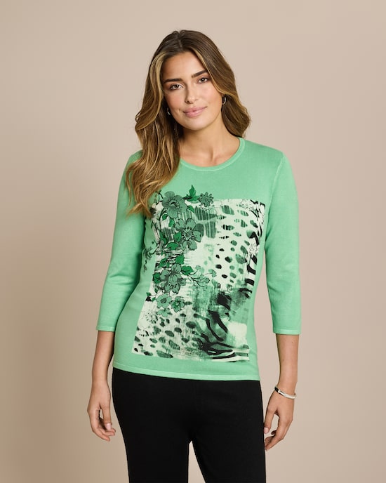 Produktabbildung für Classic Pullover platzierter Druck