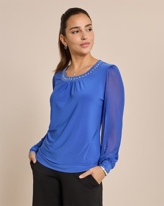 Produktabbildung für Shirt mit Strassdeko