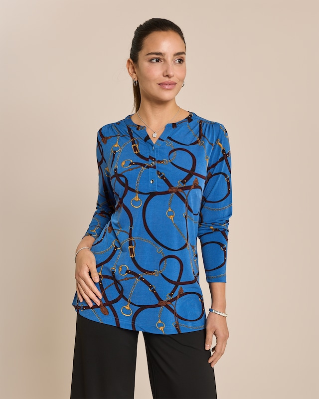 Blusenshirt mit Kettendruck