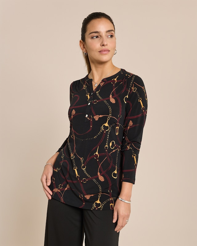 Blusenshirt mit Kettendruck
