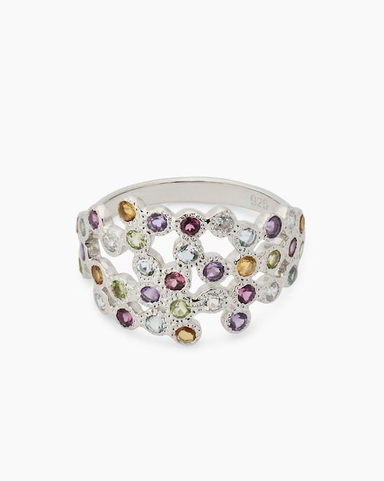 Produktabbildung für Ring mit Multi-Edelsteinen