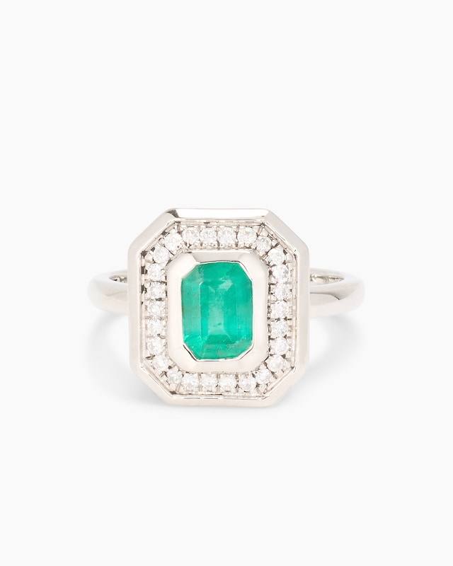 Ring mit Smaragd und Brillanten