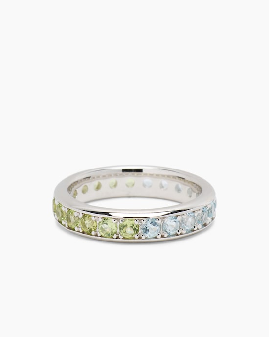 Produktabbildung für Ring mit Peridot & Blautopas