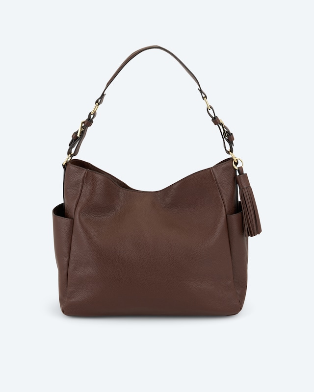 Ledertasche in Beutelform