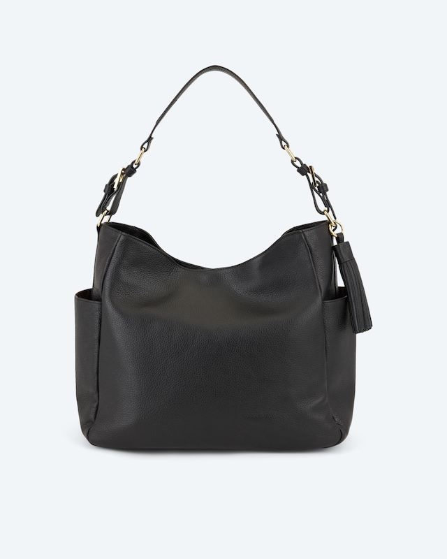 Ledertasche in Beutelform